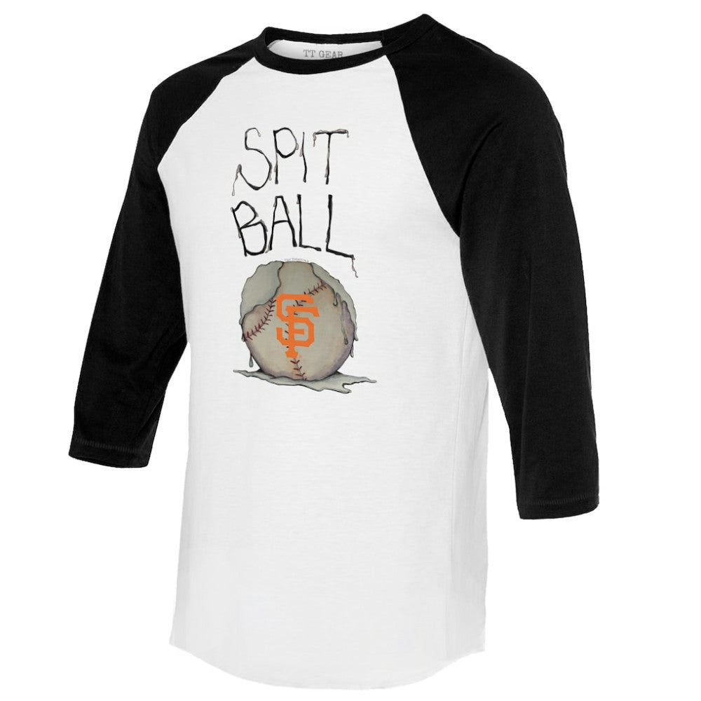 San Francisco Giants Tiny Turnip Women's Spit Ball 3/4-Sleeve Raglan T-Shirt Online