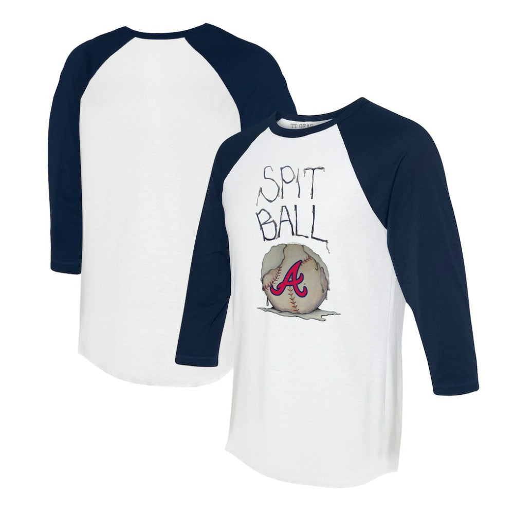 Atlanta Braves Tiny Turnip Women's Spit Ball 3/4-Sleeve Raglan T-Shirt Online