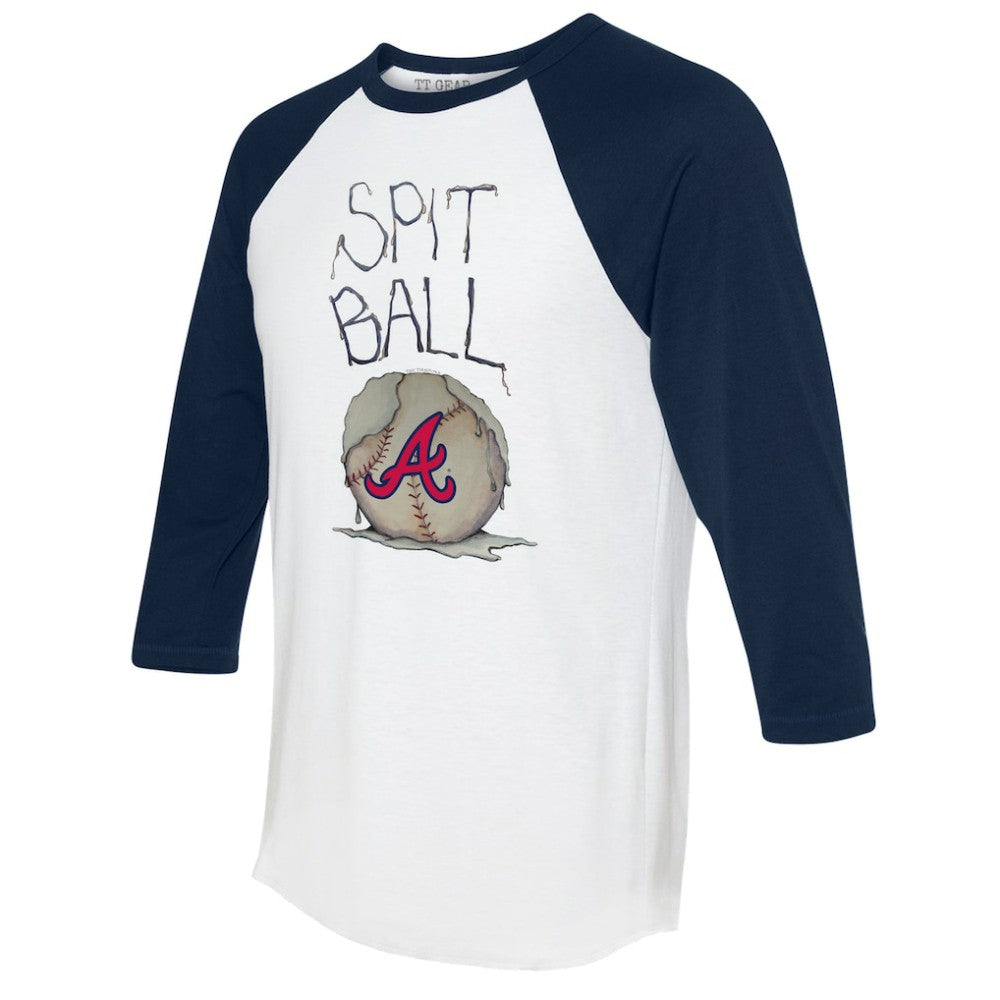 Atlanta Braves Tiny Turnip Women's Spit Ball 3/4-Sleeve Raglan T-Shirt Online