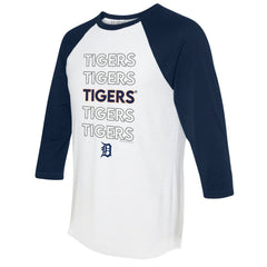 Detroit Tigers Tiny Turnip Women's Stacked 3/4-Sleeve Raglan T-Shirt Near Me