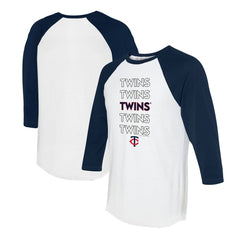 Minnesota Twins Tiny Turnip Women's Stacked 3/4-Sleeve Raglan T-Shirt Discount