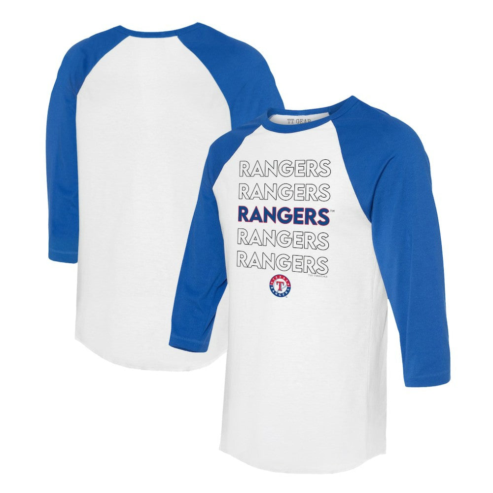 Texas Rangers Tiny Turnip Unisex Stacked 3/4-Sleeve Raglan T-Shirt Near Me