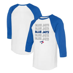 Toronto Blue Jays Tiny Turnip Unisex Stacked 3/4-Sleeve Raglan T-Shirt Near Me