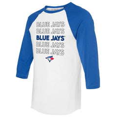 Toronto Blue Jays Tiny Turnip Unisex Stacked 3/4-Sleeve Raglan T-Shirt Near Me