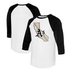 Athletics Tiny Turnip Unisex State Outline 3/4-Sleeve Raglan T-Shirt Outlet