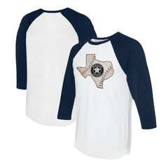 Houston Astros Tiny Turnip Unisex State Outline 3/4-Sleeve Raglan T-Shirt Near Me