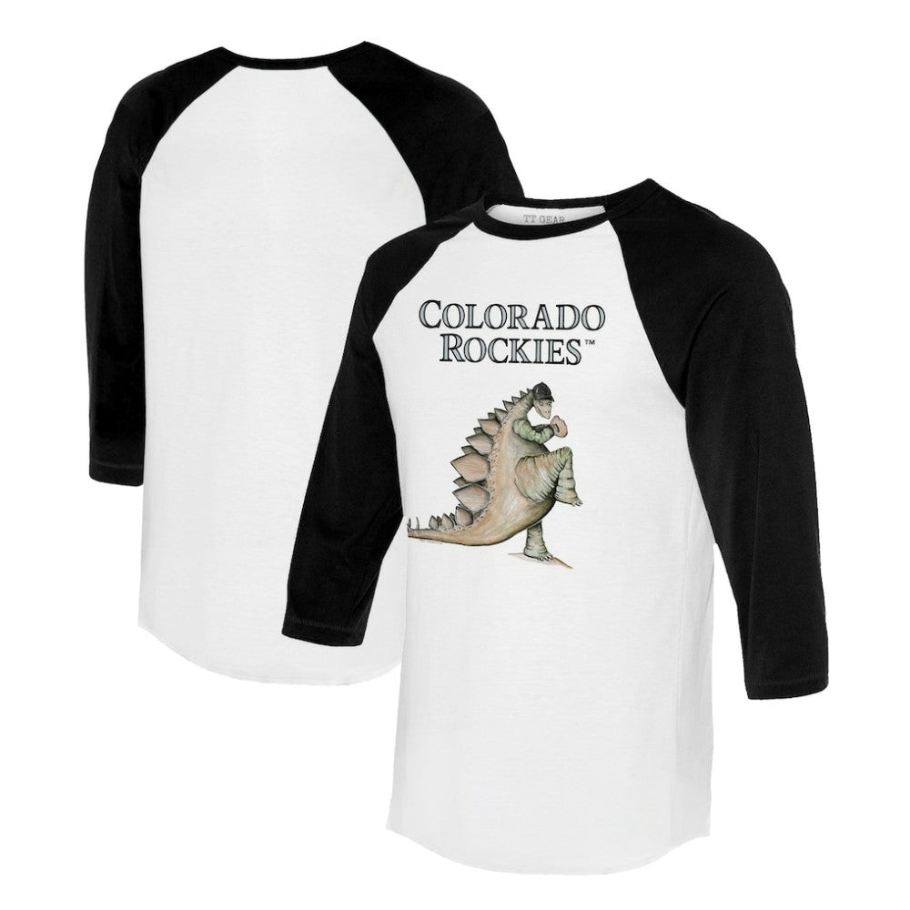 Colorado Rockies Tiny Turnip Unisex Stega 3/4-Sleeve Raglan T-Shirt Sale