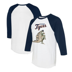 Detroit Tigers Tiny Turnip Unisex Stega 3/4-Sleeve Raglan T-Shirt for sale