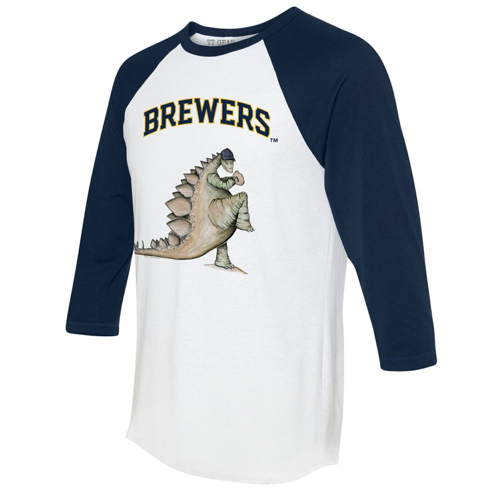 Milwaukee Brewers Tiny Turnip Unisex Stega 3/4-Sleeve Raglan T-Shirt Online