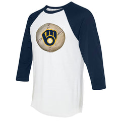 Milwaukee Brewers Tiny Turnip Unisex Stitched Baseball 3/4-Sleeve Raglan T-Shirt for sale