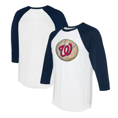 Washington Nationals Tiny Turnip Unisex Stitched Baseball 3/4-Sleeve Raglan T-Shirt Online