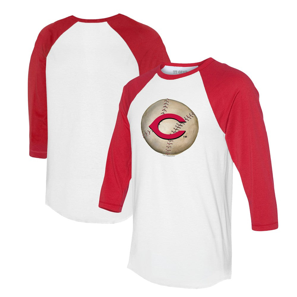 Cincinnati Reds Tiny Turnip Unisex Stitched Baseball 3/4-Sleeve Raglan T-Shirt Near Me
