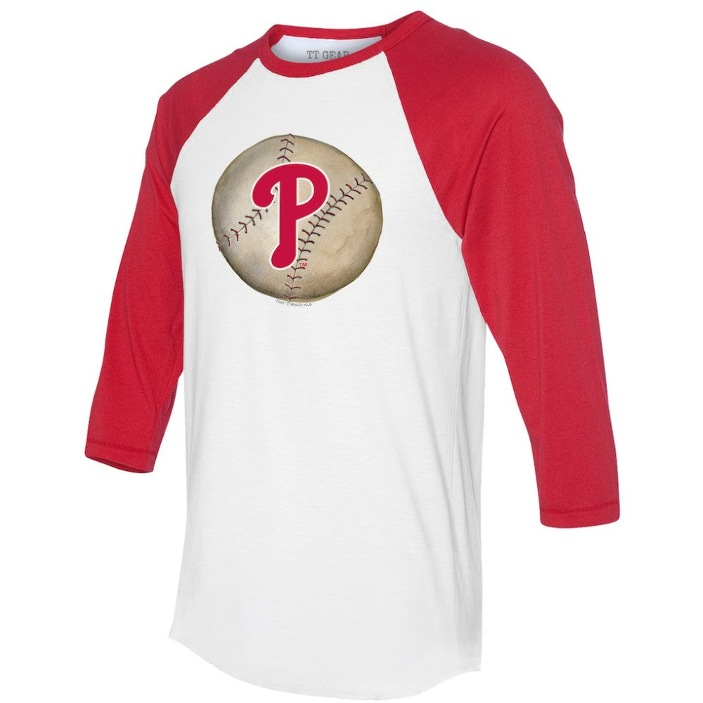 Philadelphia Phillies Tiny Turnip Unisex Stitched Baseball 3/4-Sleeve Raglan T-Shirt Discount