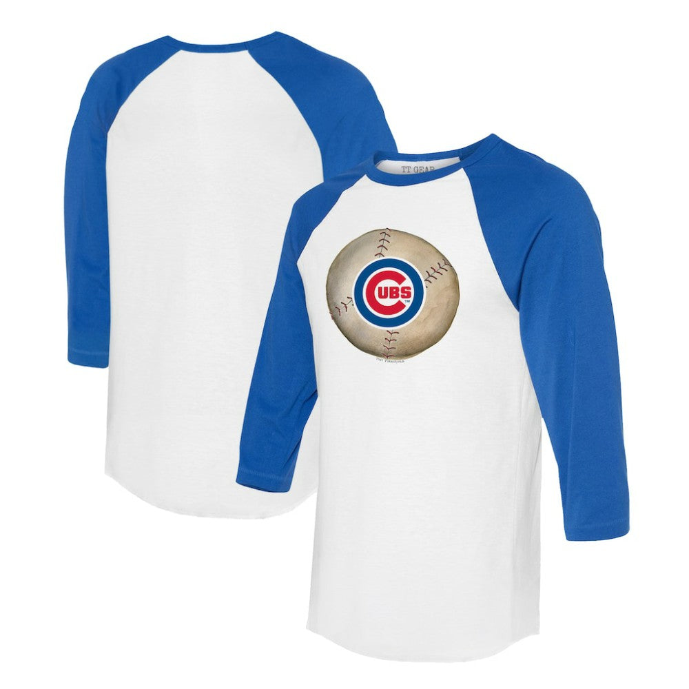 Chicago Cubs Tiny Turnip Unisex Stitched Baseball 3/4-Sleeve Raglan T-Shirt Sale