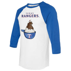 Texas Rangers Tiny Turnip Unisex Sundae Helmet 3/4-Sleeve Raglan T-Shirt Discount