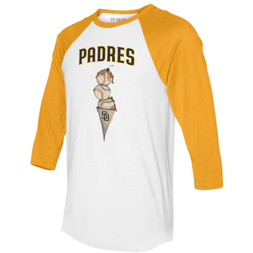 San Diego Padres Tiny Turnip Unisex Triple Scoop 3/4-Sleeve Raglan T-Shirt Sale