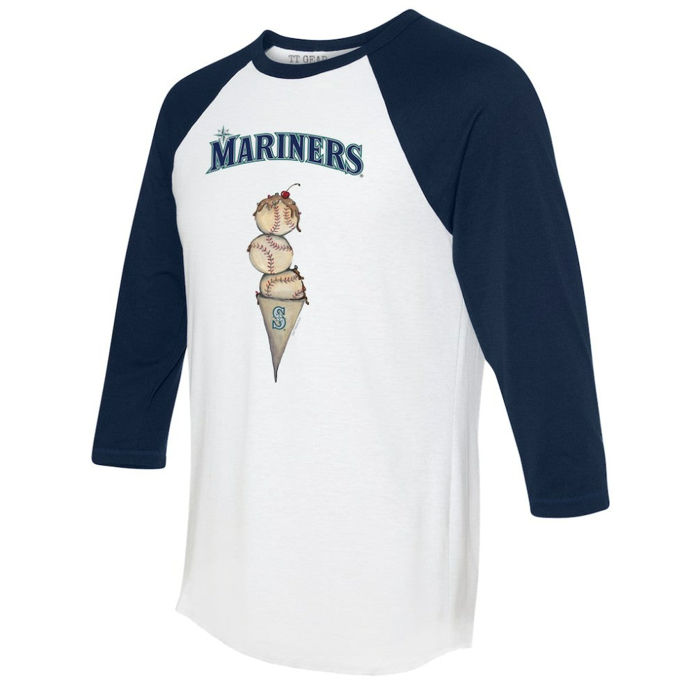 Seattle Mariners Tiny Turnip Unisex Triple Scoop 3/4-Sleeve Raglan T-Shirt Near Me