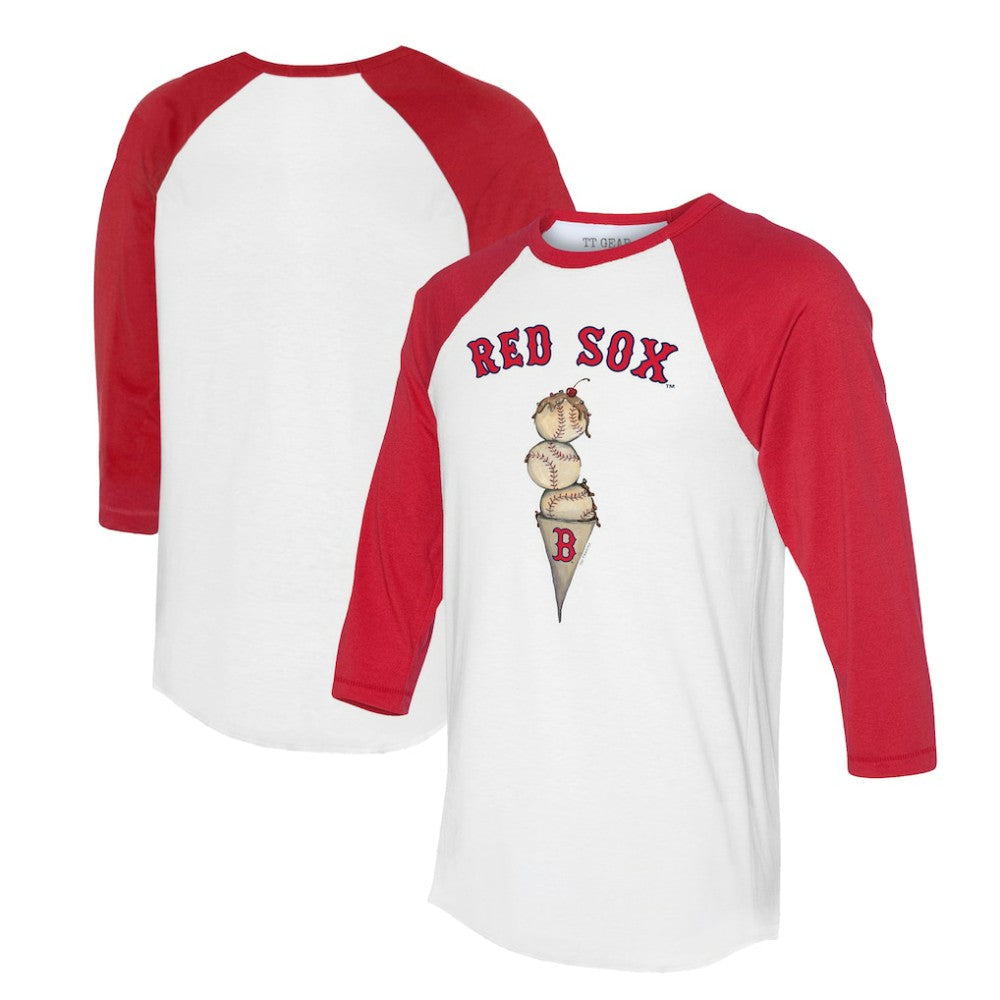 Boston Red Sox Tiny Turnip Unisex Triple Scoop 3/4-Sleeve Raglan T-Shirt Outlet