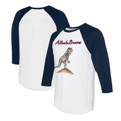 Atlanta Braves Tiny Turnip Unisex TT Rex 3/4-Sleeve Raglan T-Shirt for sale