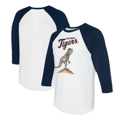 Detroit Tigers Tiny Turnip Unisex TT Rex 3/4-Sleeve Raglan T-Shirt Sale