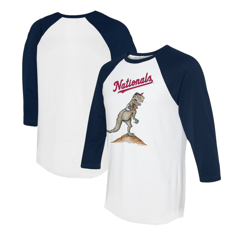 Washington Nationals Tiny Turnip Unisex TT Rex 3/4-Sleeve Raglan T-Shirt Sale