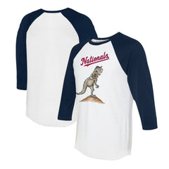 Washington Nationals Tiny Turnip Unisex TT Rex 3/4-Sleeve Raglan T-Shirt Sale