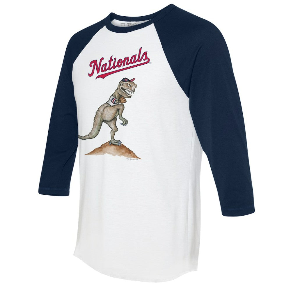 Washington Nationals Tiny Turnip Unisex TT Rex 3/4-Sleeve Raglan T-Shirt Sale