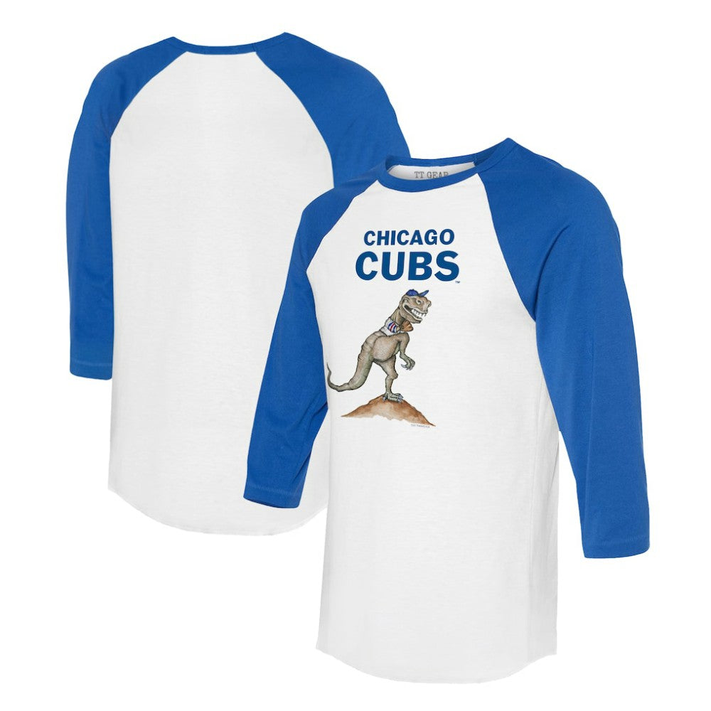 Chicago Cubs Tiny Turnip Unisex TT Rex 3/4-Sleeve Raglan T-Shirt Near Me