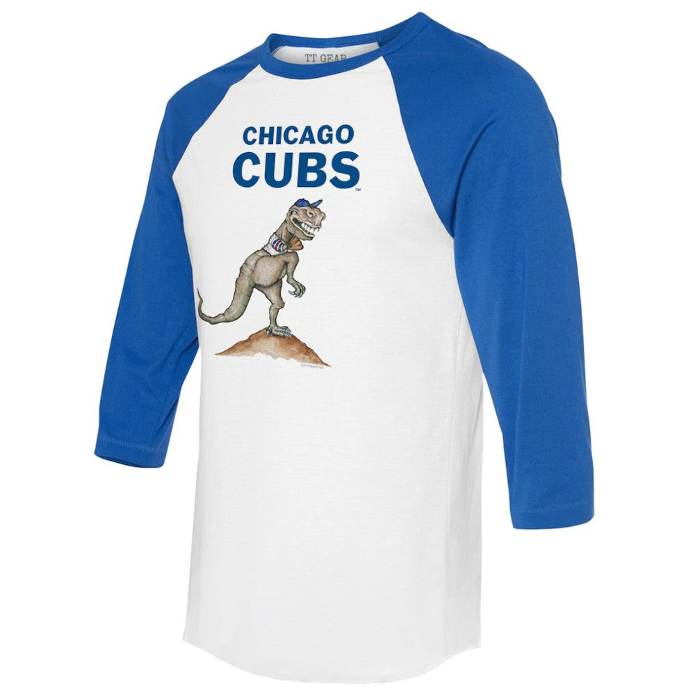 Chicago Cubs Tiny Turnip Unisex TT Rex 3/4-Sleeve Raglan T-Shirt Near Me