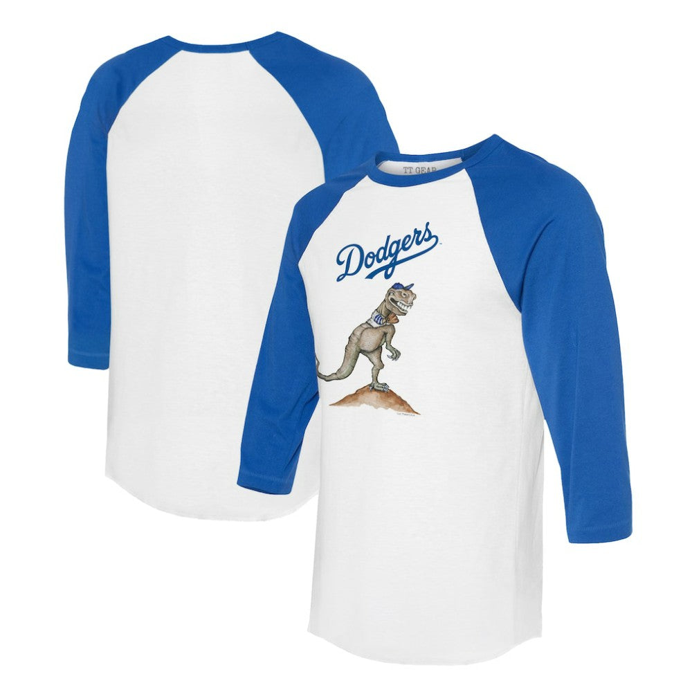 Los Angeles Dodgers Tiny Turnip Unisex TT Rex 3/4-Sleeve Raglan T-Shirt Discount
