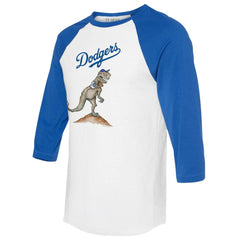 Los Angeles Dodgers Tiny Turnip Unisex TT Rex 3/4-Sleeve Raglan T-Shirt Discount