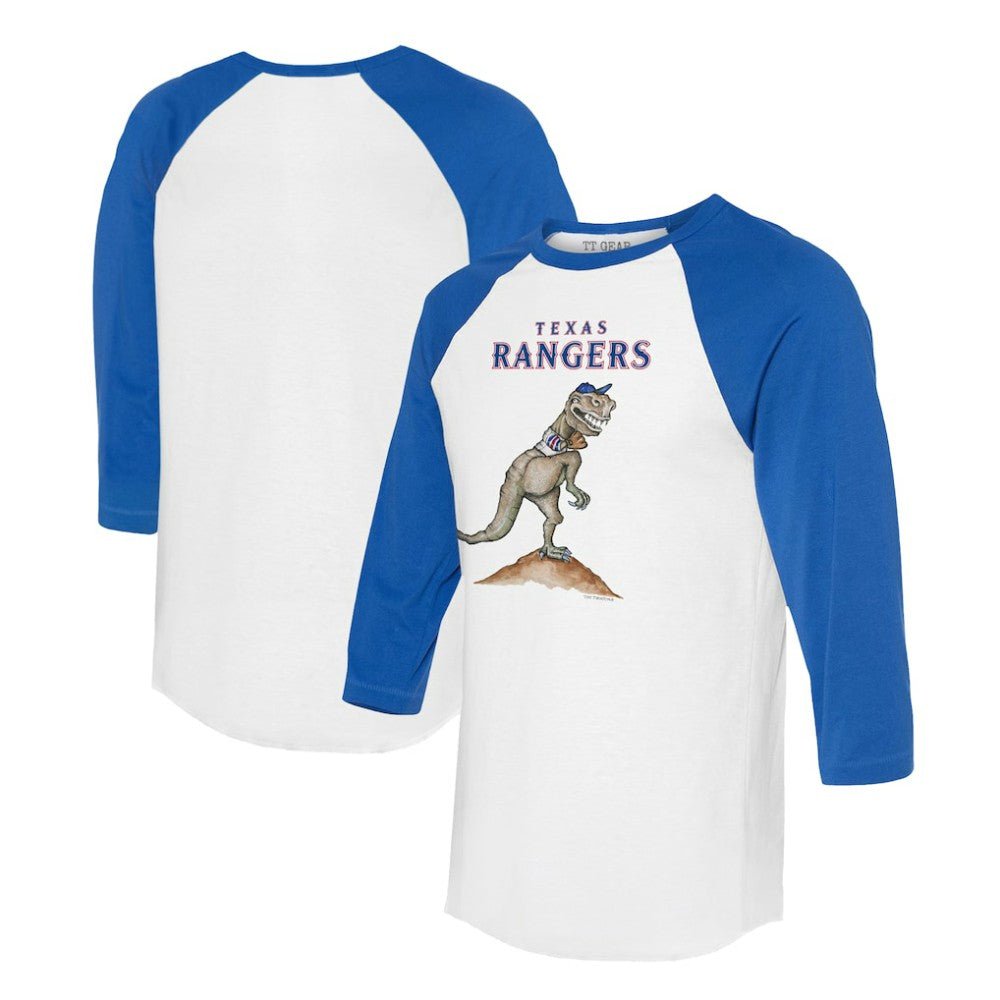 Texas Rangers Tiny Turnip Unisex TT Rex 3/4-Sleeve Raglan T-Shirt Outlet