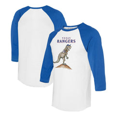Texas Rangers Tiny Turnip Unisex TT Rex 3/4-Sleeve Raglan T-Shirt Outlet