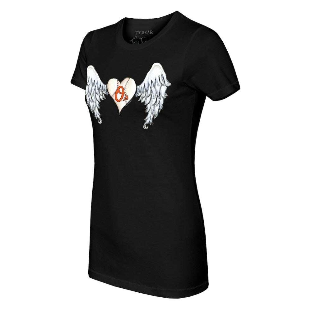 Baltimore Orioles Tiny Turnip Women's Angel Wings T-Shirt for sale