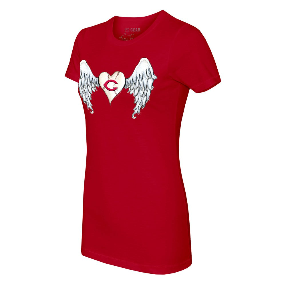 Cincinnati Reds Tiny Turnip Women's Angel Wings T-Shirt Online