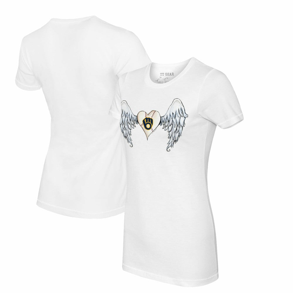 Milwaukee Brewers Tiny Turnip Women's Angel Wings T-Shirt Discount