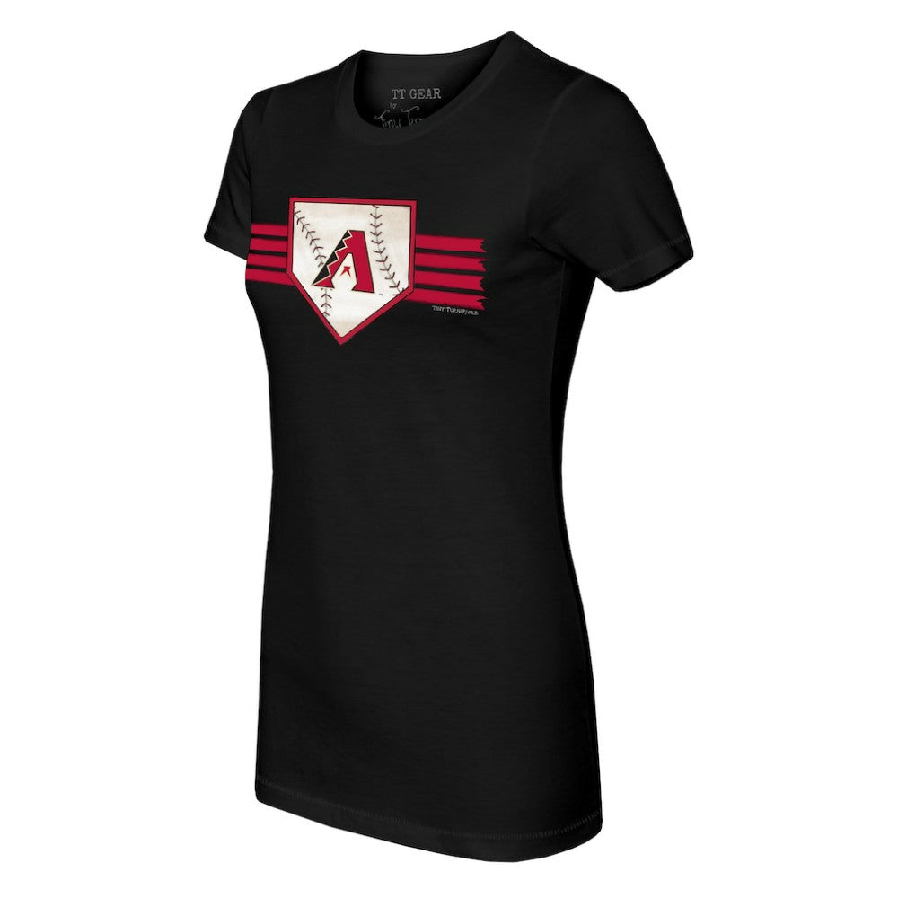 Arizona Diamondbacks Tiny Turnip Women's Base Stripe T-Shirt Discount