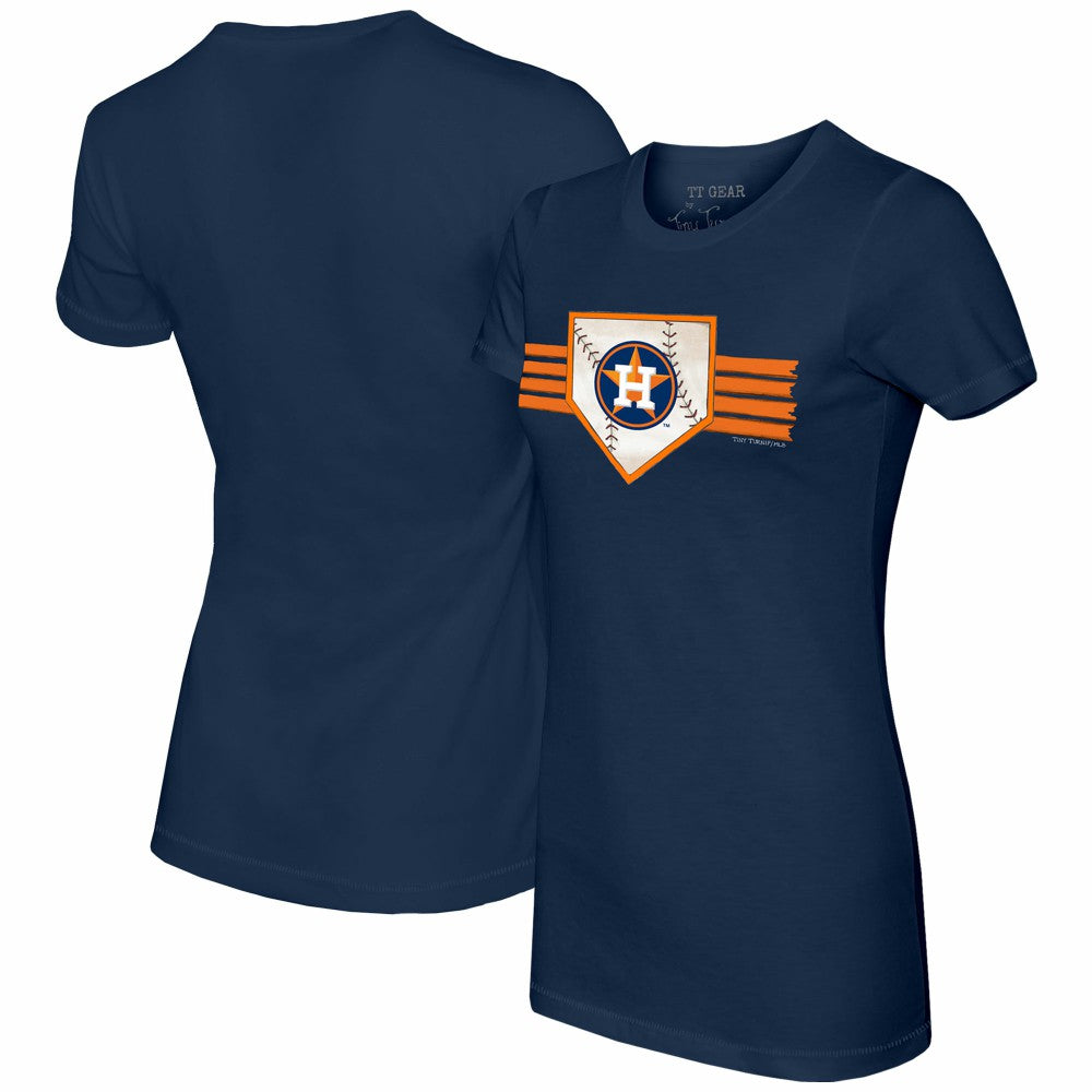 Houston Astros Tiny Turnip Women's Base Stripe T-Shirt Discount