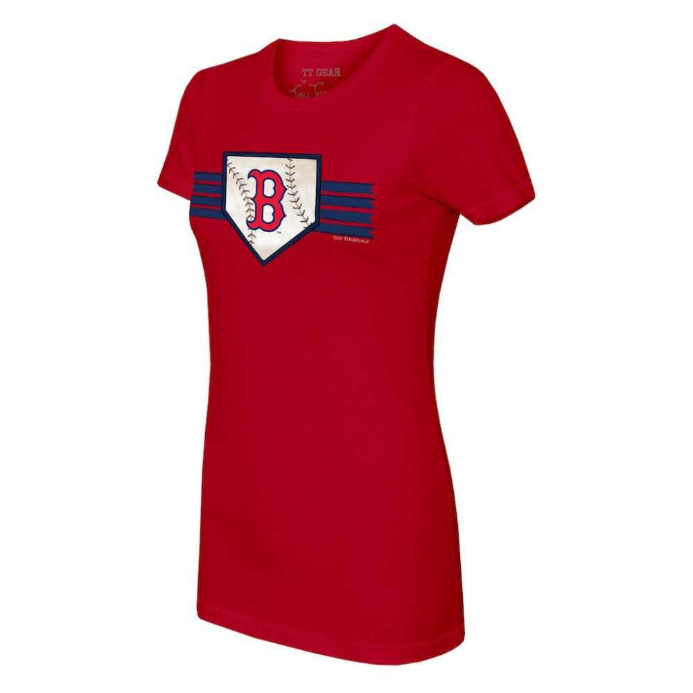 Boston Red Sox Tiny Turnip Women's Base Stripe T-Shirt Online