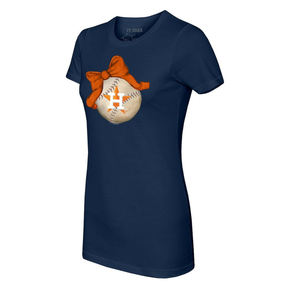 Houston Astros Tiny Turnip Women's Baseball Bow T-Shirt Near Me