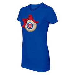 Chicago Cubs Tiny Turnip Women's Baseball Bow T-Shirt Near Me
