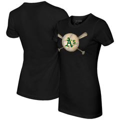 Athletics Tiny Turnip Women's Baseball Cross Bats T-Shirt Online