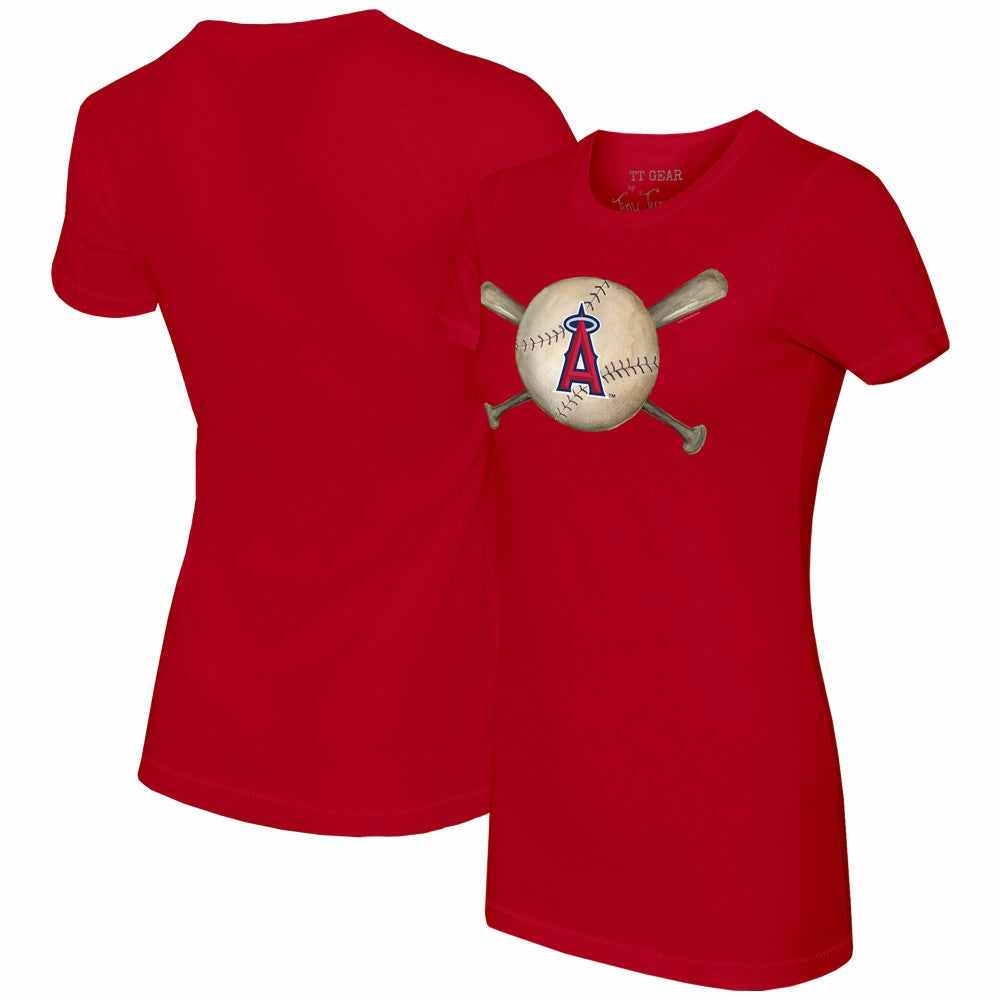 Los Angeles Angels Tiny Turnip Women's Baseball Cross Bats T-Shirt Near Me