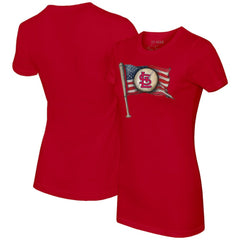 St. Louis Cardinals Tiny Turnip Women's Baseball Flag T-Shirt Online
