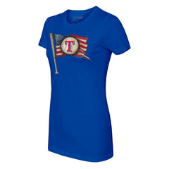 Texas Rangers Tiny Turnip Women's Baseball Flag T-Shirt Discount