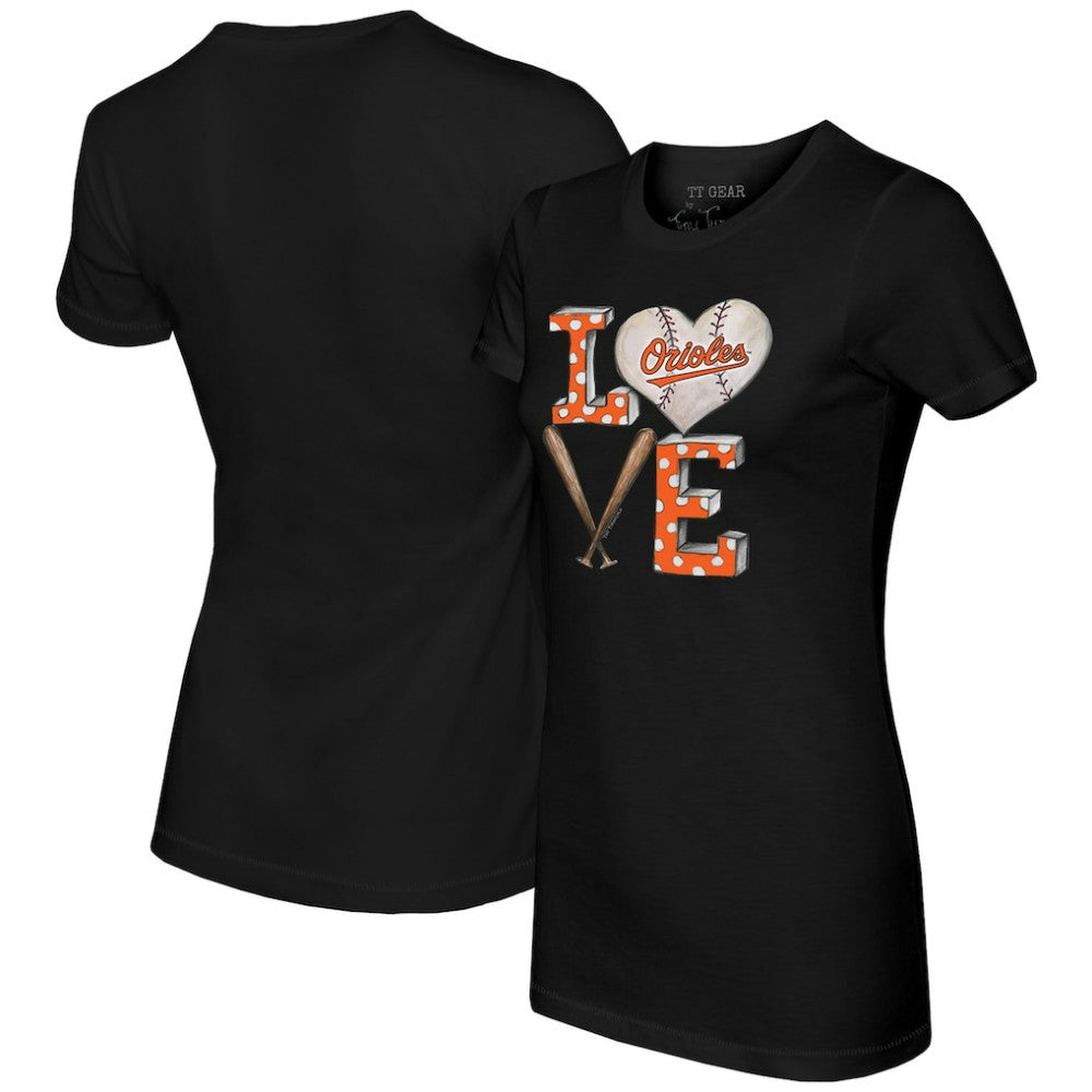 Baltimore Orioles Tiny Turnip Women's Baseball Love T-Shirt Discount