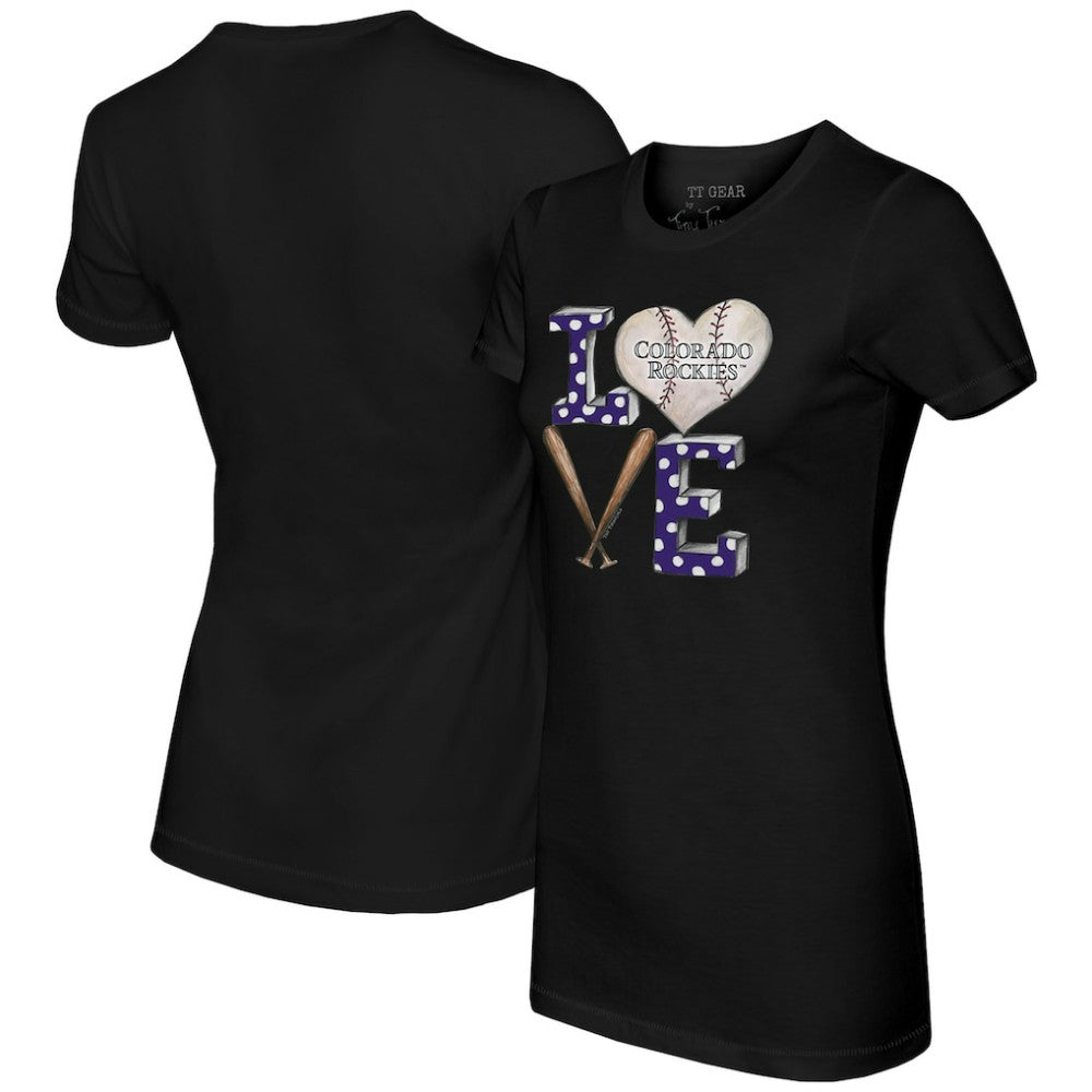 Colorado Rockies Tiny Turnip Women's Baseball Love T-Shirt for sale