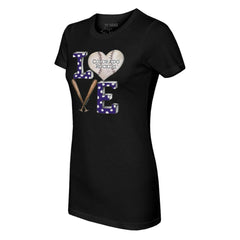 Colorado Rockies Tiny Turnip Women's Baseball Love T-Shirt for sale