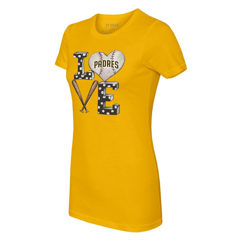 San Diego Padres Tiny Turnip Women's Baseball Love T-Shirt Sale