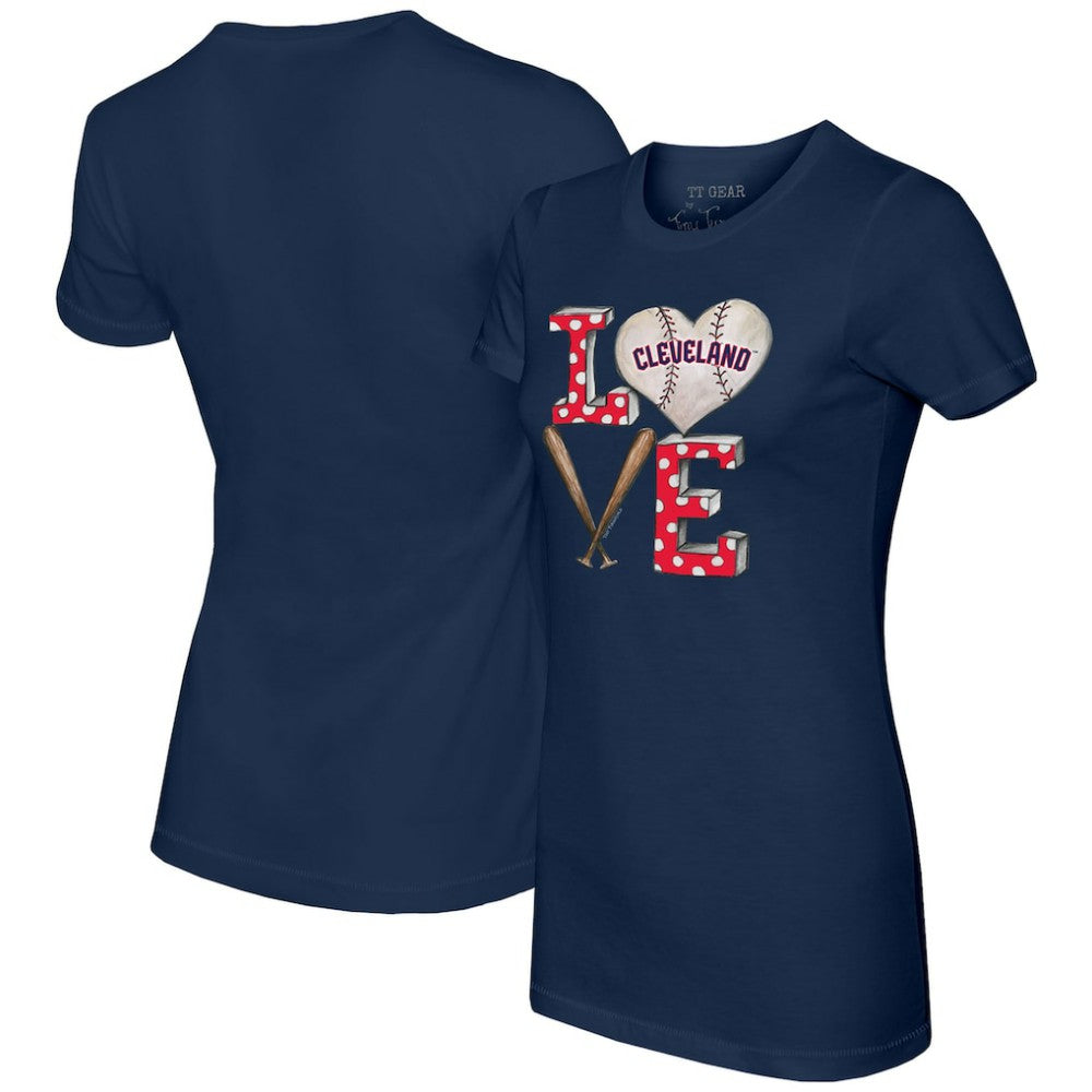 Cleveland Guardians Tiny Turnip Women's Baseball Love T-Shirt Discount